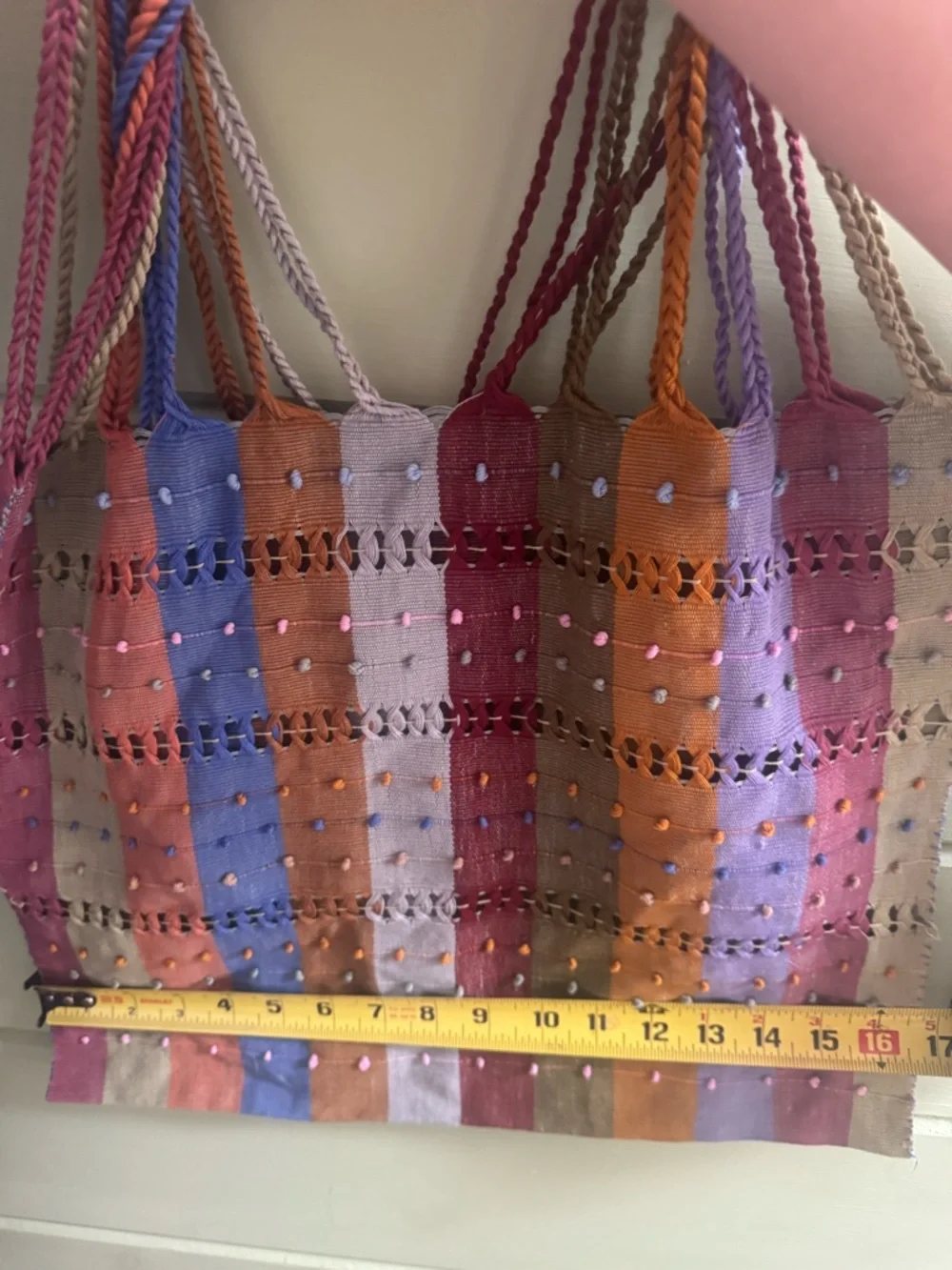 Multicolor Striped Tote Bag - Picture 7 of 11